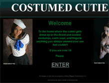 Tablet Screenshot of costumedcuties.com